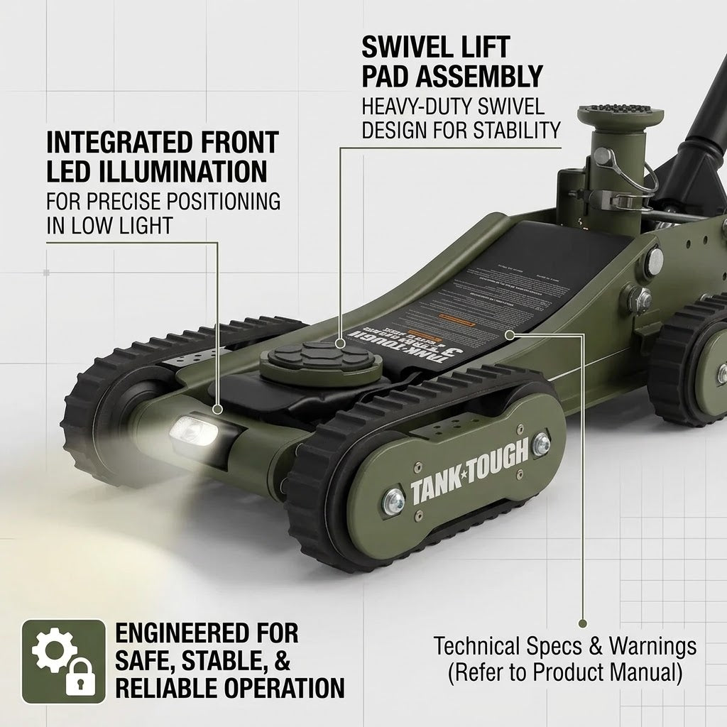 Tank Tough 3 Ton Floor Jack - TT2023-1