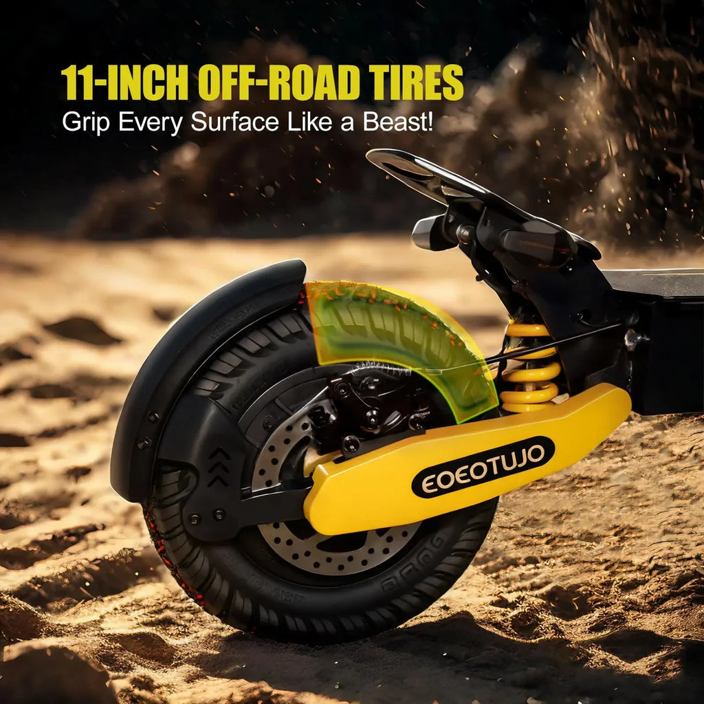 1200W Long Range Adult Electric Scooter,40 Miles Range,28 MPH Speed,11-Inch Pneumatic Tires,Dual Suspension,330 lbs Load Capacity