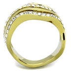 Women Stainless Steel Synthetic Crystal Rings