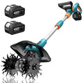 Electric Garden Tiller, 360RPM Rotary Cultivator with 8000mAh Battery