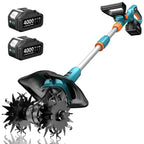 Electric Garden Tiller, 360RPM Rotary Cultivator with 8000mAh Battery