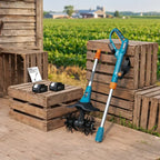 Electric Garden Tiller, 360RPM Rotary Cultivator with 8000mAh Battery